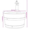 vidaXL Vodnjak s črpalko 28x28x34,5 cm trden les jelke