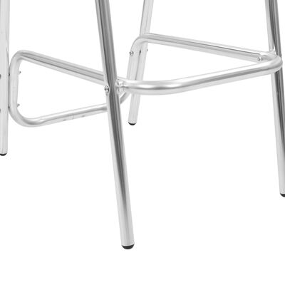 vidaXL Barski stolčki 2 kosa aluminij