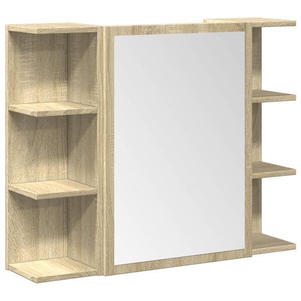 vidaXL Kopalniška garnitura 3-delna sonoma hrast inženirski les