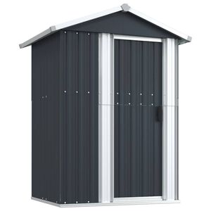 vidaXL Vrtna lopa antracitna 126x97,5x177 cm pocinkano jeklo