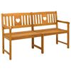 vidaXL Zunanja klop Naravna 150 x 55,5 x 90 cm Masiven les akacije