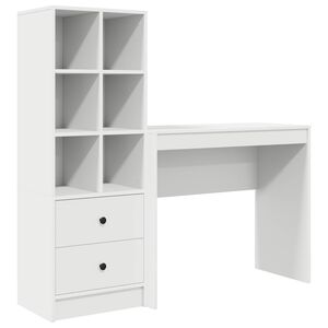 vidaXL Miza Bela 135,5 x 40 x 127 cm 2 kos