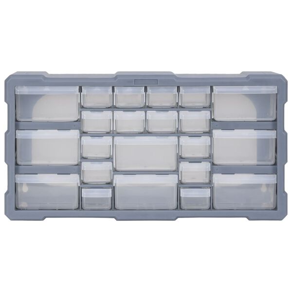 vidaXL Organizator z 22 predali 49x16x25,5 cm