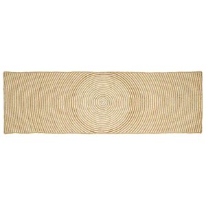 vidaXL Preproge za povr&scaron;ine Bela 60 x 250 cm Juta