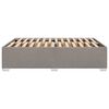 vidaXL Posteljni okvir brez vzmetnice taupe 140x200 cm blago