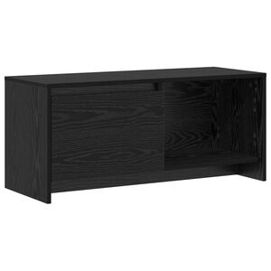 vidaXL Komplet TV omaric 90 x 35 x 40 cm Črna Orehovina Inženirski les