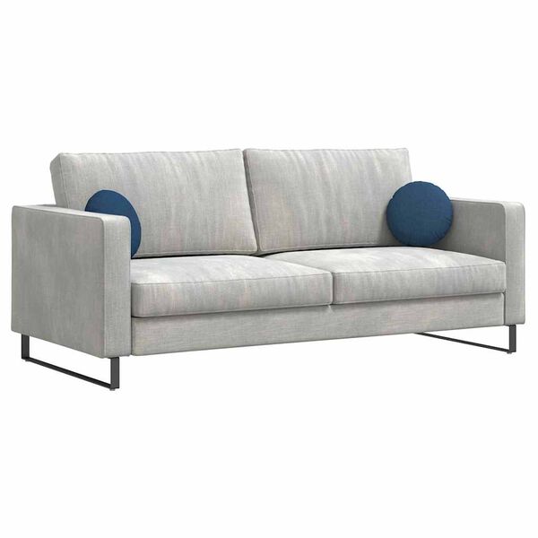 vidaXL Sedežne blazine 2 pcs Modra &Oslash;30 x 13 cm blago