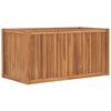 vidaXL Visoka greda 100x50x50 cm trdna tikovina