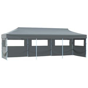 vidaXL Zložljiv pop-up vrtni &scaron;otor s 5 stranicami 870x291x315 cm antraciten