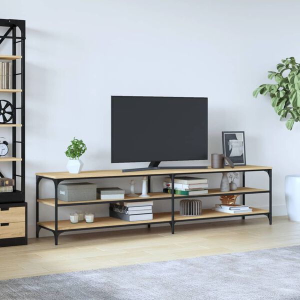 vidaXL TV omarica sonoma hrast 200x30x50 cm inženirski les