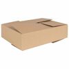 vidaXL Zložljiva &scaron;katla 50 kos Naravna 40 x 30 x 10 cm Lepenka