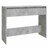 vidaXL Konzolna mizica betonsko siva 100x35x76,5 cm iverna plo&scaron;ča