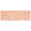vidaXL Mizna plo&scaron;ča sv. rjava 120x40x(2-4)cm obdelana trdna hrastovina