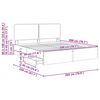 vidaXL Konstrukcija postelje Bela 200 x 200 cm Inženirsko leseno