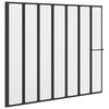 vidaXL Tu&scaron; stena Črna 168 x 140 cm Aluminij