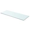 vidaXL Polica Prosojno Steklo 80x30 cm