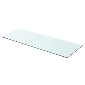 vidaXL Polica Prosojno Steklo 80x30 cm