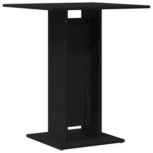 vidaXL Bistro miza črn hrast 60x60x75 cm inženirski les