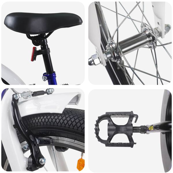 vidaXL Otro&scaron;ko Kolo 20 Palcev za starost od 6 do 11 let Modro belo