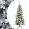 vidaXL Umetna božična jelka z bučko 150 cm 150 LED Toplo bela