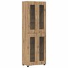 vidaXL Visok predalnik FLORIN 60 x 35 x 182 cm Umetni hrast