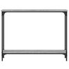 vidaXL Konzolna mizica siva sonoma 100x22,5x75 cm inženirski les