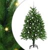 vidaXL Božično drevo med 150 LED z stojalom Zelena 120 cm PE