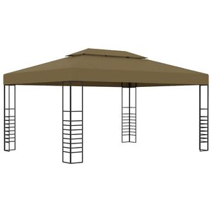 vidaXL Paviljon 3x4 m taupe 180 g/m&sup2;