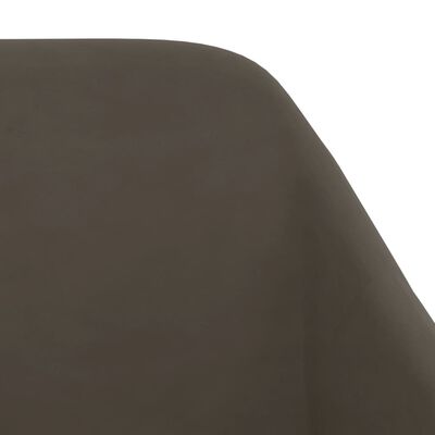 vidaXL Vrtljivi jedilni stoli 6 kosov temno siv žamet