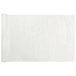 vidaXL Balkonsko platno za zasebnost belo 300x75 cm PVC