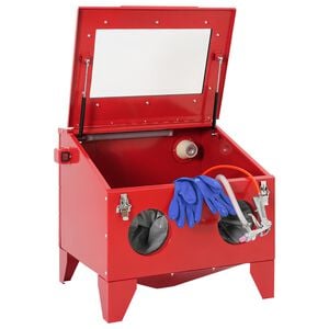 vidaXL Kabinet za peskanje 150 l 125 PSI Mlinjeni jeklo