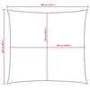 vidaXL Senčno jadro oksford blago pravokotno 2,5x3 m terakota
