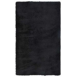 vidaXL Kosmata preproga z visokimi lasmi NAVARRA črna 60x100 cm poliester
