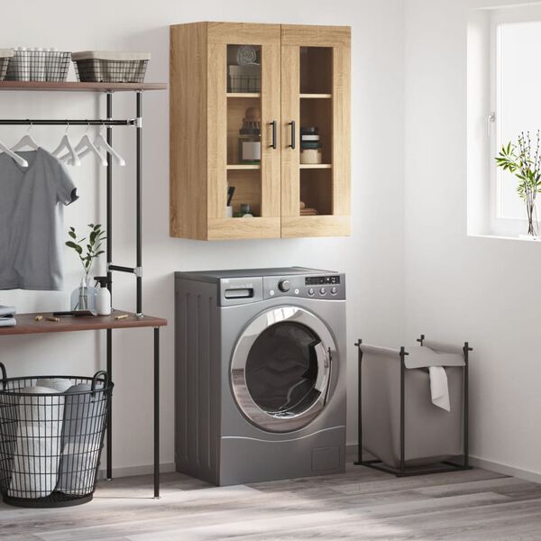 vidaXL Stenska omarica sonoma hrast 69,5x34x90 cm