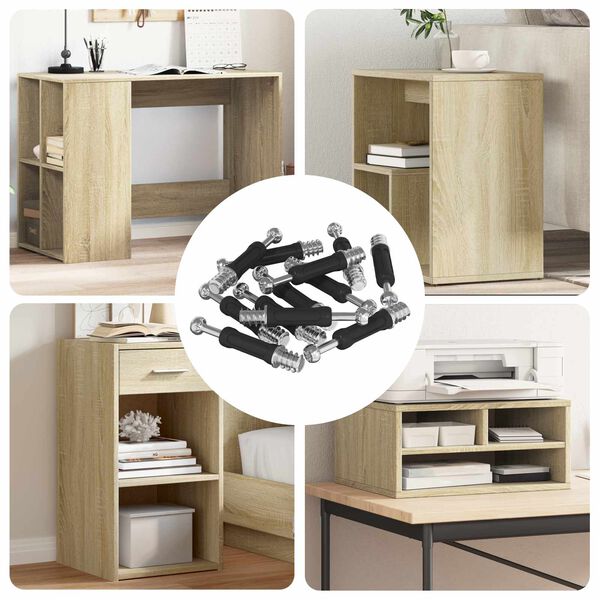 vidaXL Vijak za kam zaklep 4000 pcs Srebro in črno Kovina