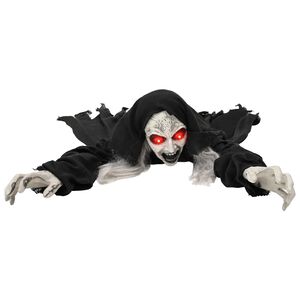 vidaXL Halloween plazni zombi SPOOKA Črna 41 x 130 x 24 cm