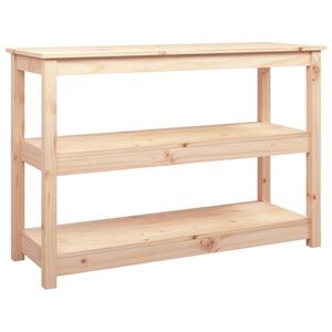 vidaXL Konzolna mizica 110x40x74 cm trdna borovina