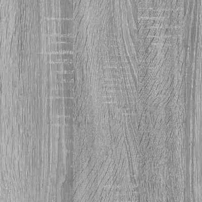 vidaXL Knjižna omara 4-nadstropna siva sonoma 80x24x142 cm inžen. les