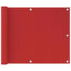 vidaXL Balkonsko platno rdeče 75x300 cm HDPE