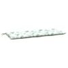 vidaXL Blazina za vrtno klop vzorec listov 120x50x7 cm blago