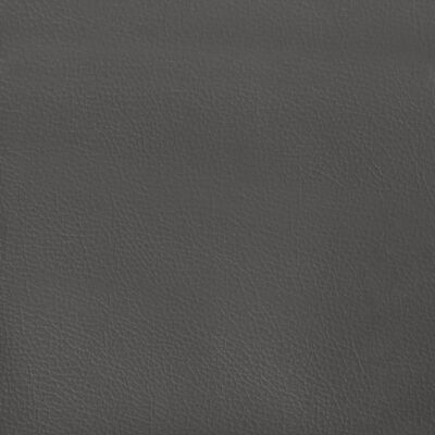 vidaXL Vzmetnica z žepkasto vzmetjo siva 140x200x20 cm umetno usnje
