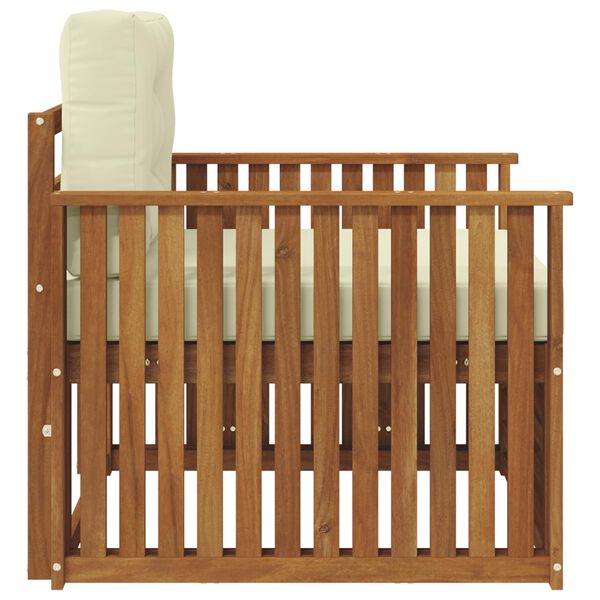 vidaXL Zunanja garnitura za sedenje Masivno akacijevo les in poliester