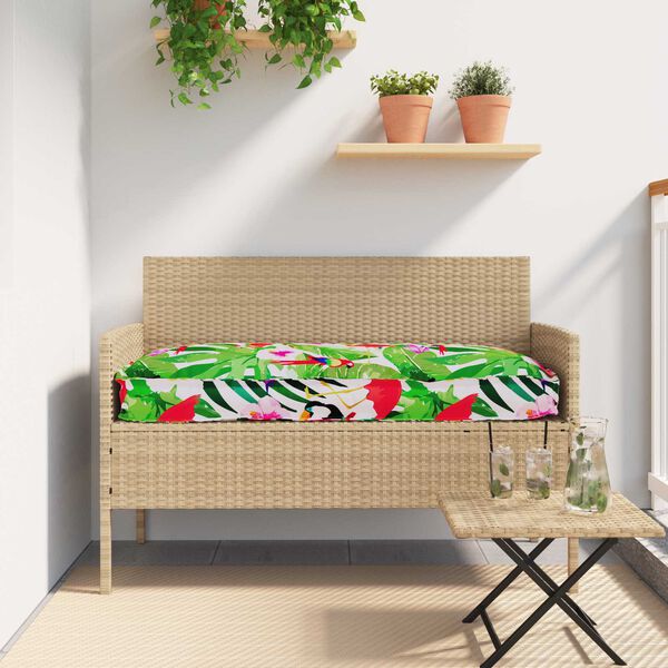 vidaXL Blazina Cvetlični večbarvno 120 x 60 x 12 cm Oxford tkanina