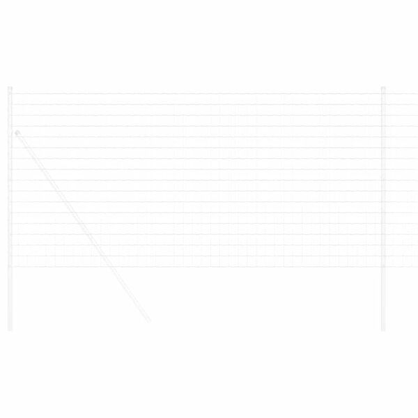 vidaXL Evropska ograja srebrna 1.2 x 10 m