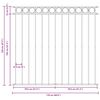 vidaXL Ograjni panel Assen jeklo 1,7x1,2 m črna