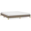 vidaXL Posteljni okvir brez vzmetnice taupe 180x200 cm blago
