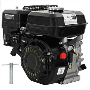 vidaXL Bencinski motor 6,5 KM 4,8 kW črn