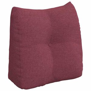 vidaXL Poglavni vzglavnik Vinorodna rdeča 45 x 24 x 50 cm blago