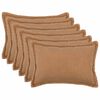 vidaXL Prevleka za blazino 6 pcs HOUTEN Bež 50 x 70 cm Boucl&eacute;
