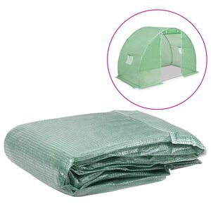 vidaXL Nadomestno pokrivalo za rastlinjak 4,5 m&sup2; 300x150x200 cm zeleno